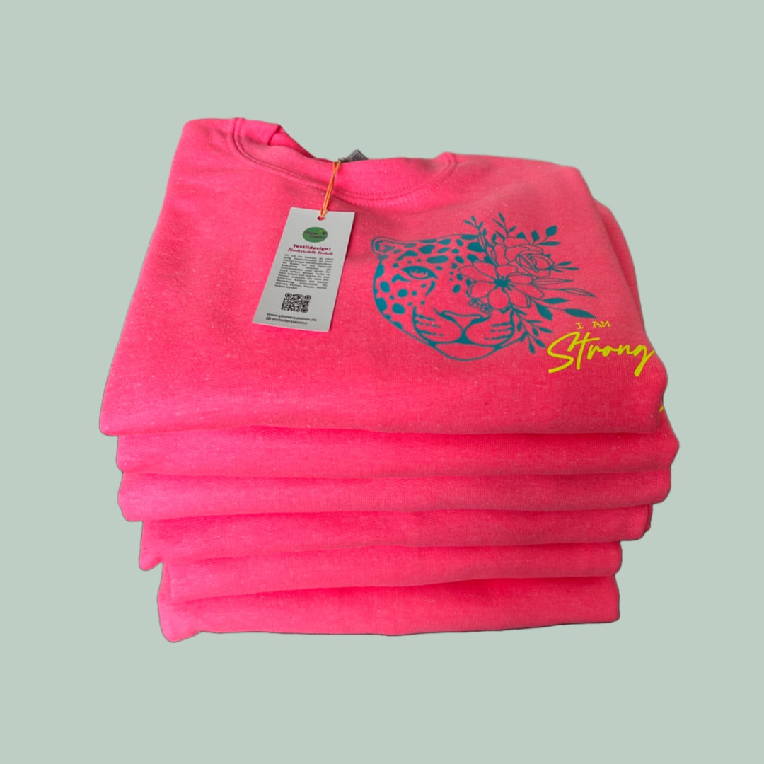 Good Vibes Sweatshirt mit Leoprint