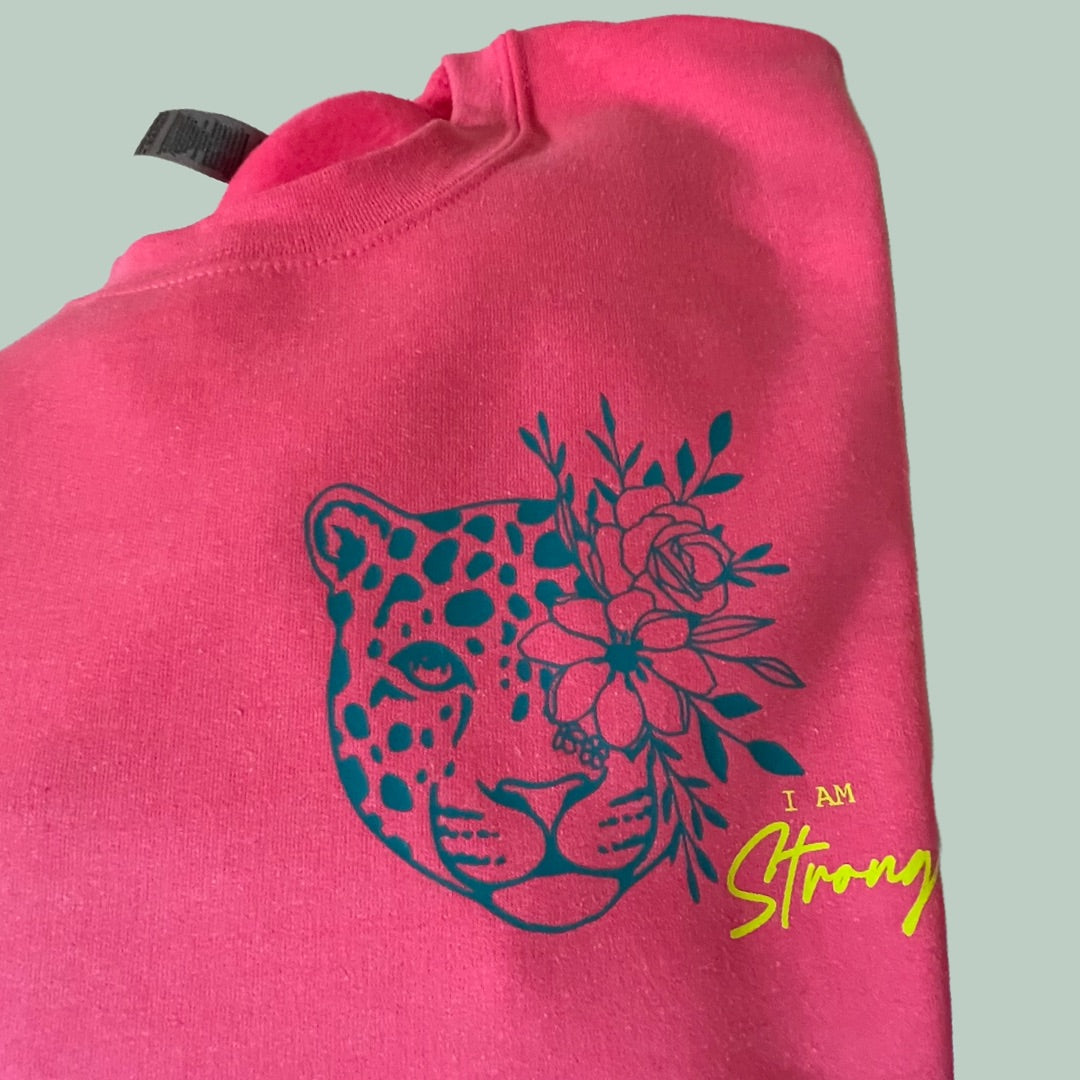 Good Vibes Sweatshirt mit Leoprint