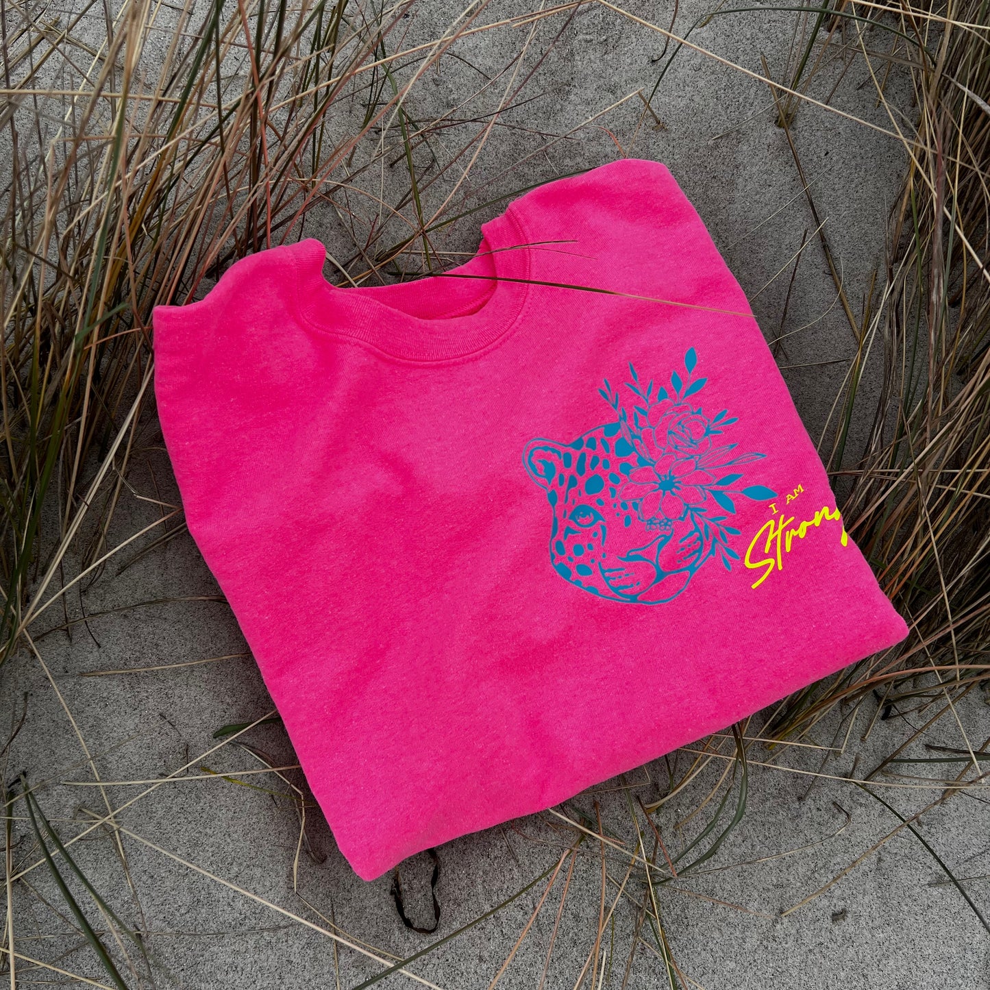 Good Vibes Sweatshirt mit Leoprint
