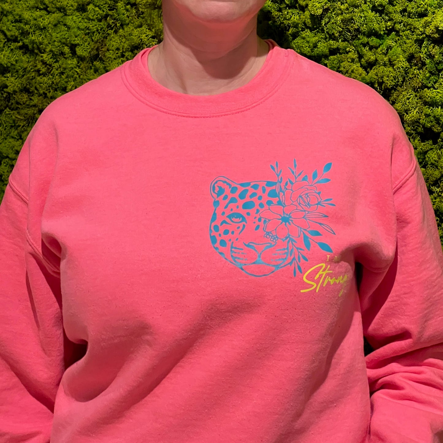 Good Vibes Sweatshirt mit Leoprint